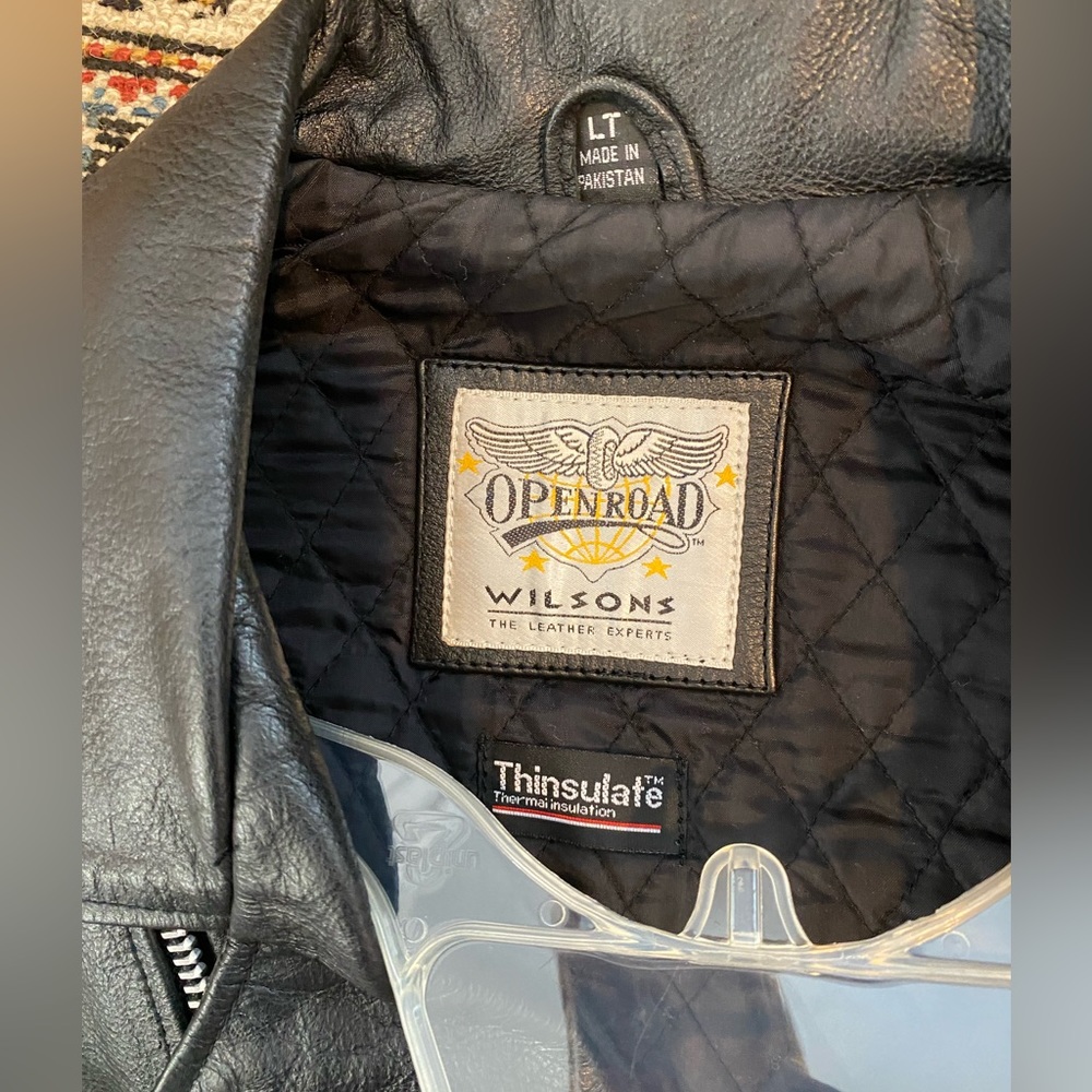 Wilson’s Leather motorcycle jacket thinsulate insulated